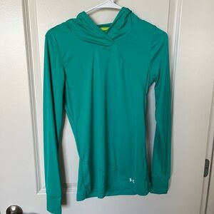 Hooded green Under Armour long-sleeve